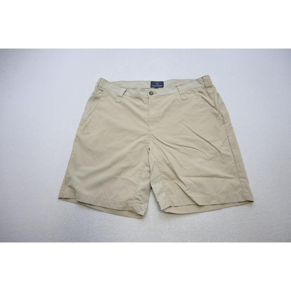 Fish Hippie Nylon Fishing Shorts Beige Hiking Camping Mens‎ Size 38